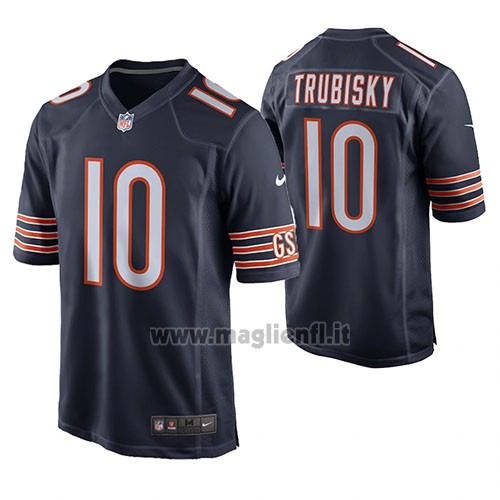 Maglia NFL Game Chicago Bears Mitch Trubisky Navy